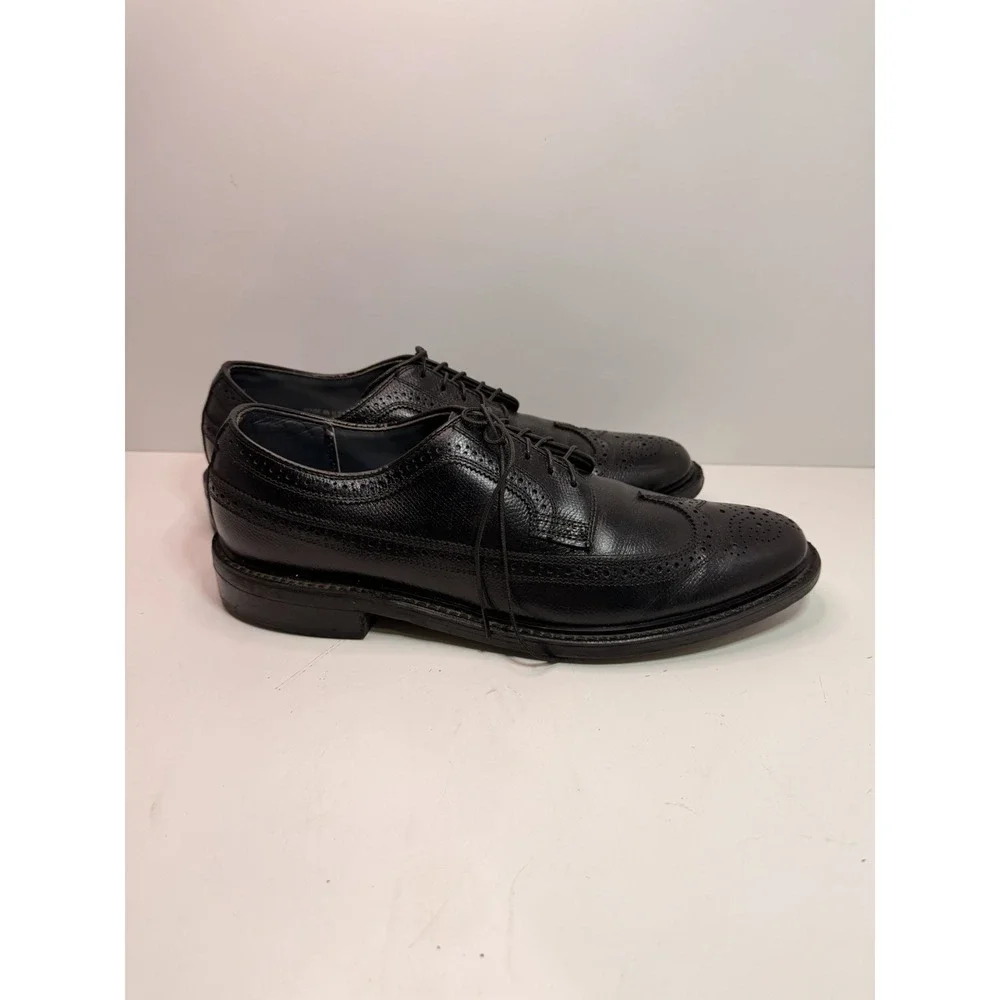 Dexter Black Leather Wingtip‎ Oxfords Men's Size 11B Made in USA Dress Shoes